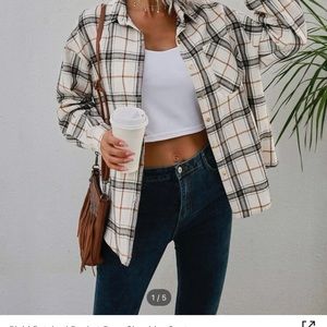 Plaid Patched Pocket Shirt